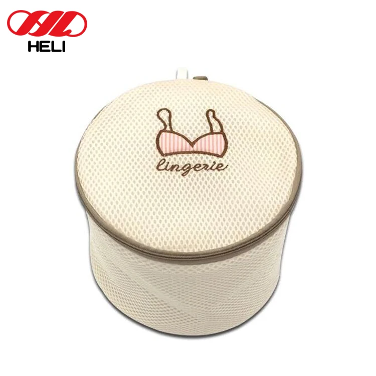Custom Colorful Bra Underwear Zip Laundry Mesh Wash Bag