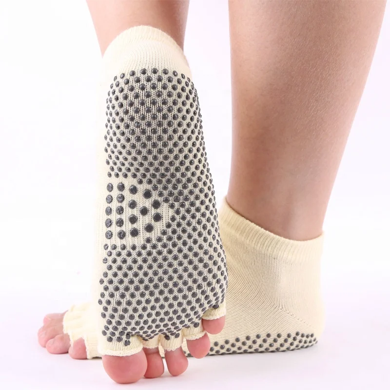 
Custom your own design bamboo open toe socks women for yoga 