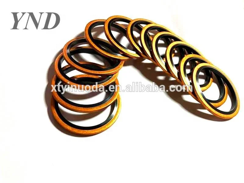 Fluororubber bonded O-ring bonded sealing compound gasket