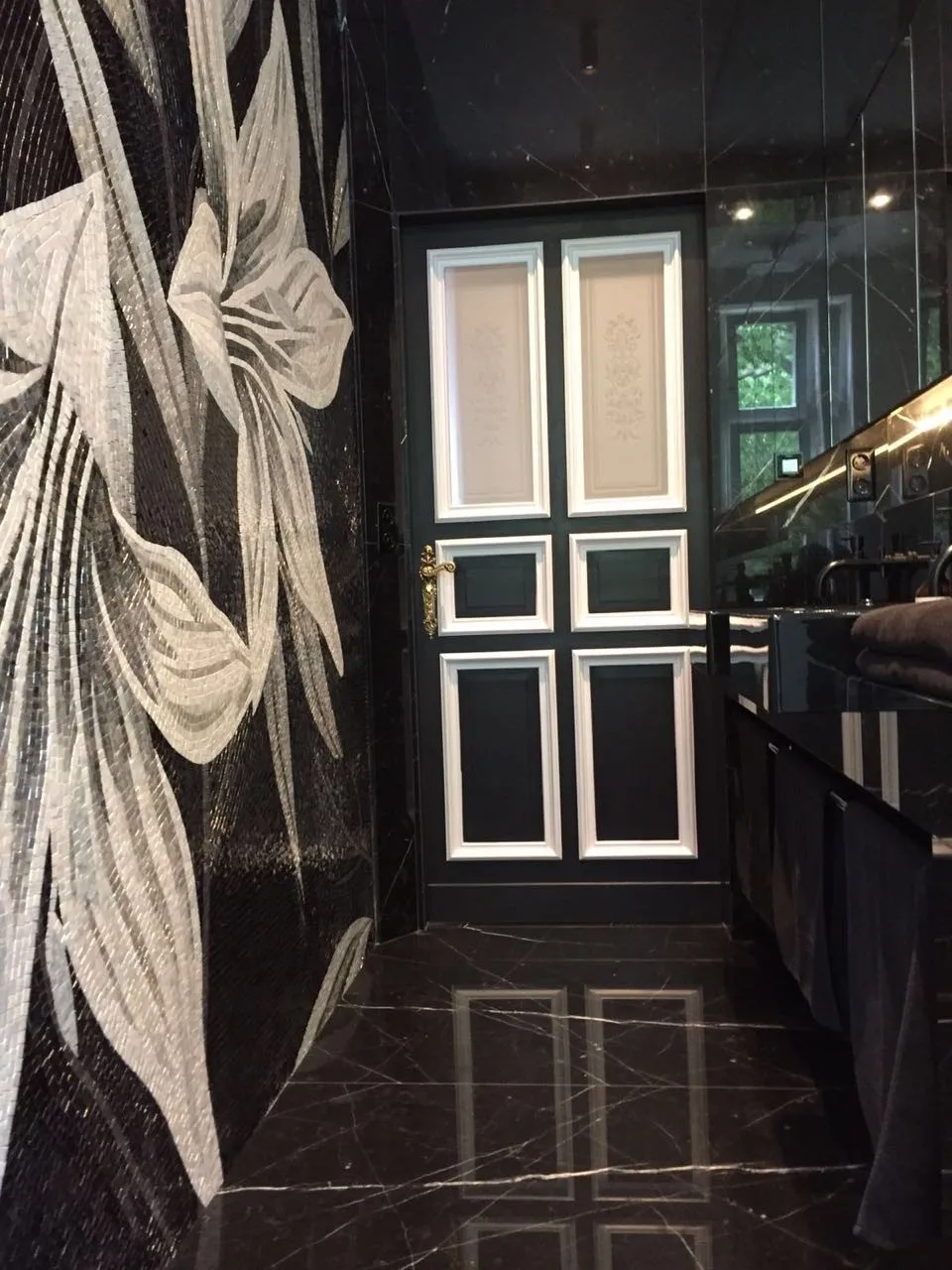 High Quality Deco Bathroom Glass Mosaic Wall Art Murals Glass Mosaic Tile Mural