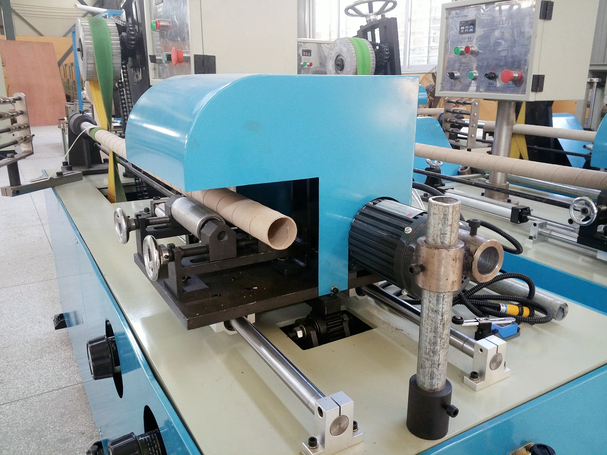 Pyrotechnic fireworks paper tube core making winding rolling machine