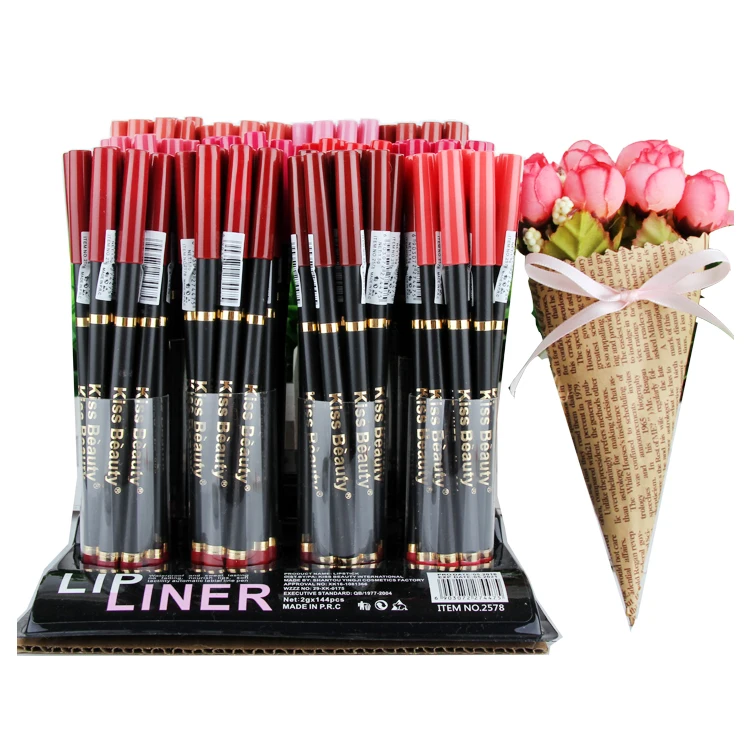 
maquillaje organico long last lip liner private label pencil vegan 