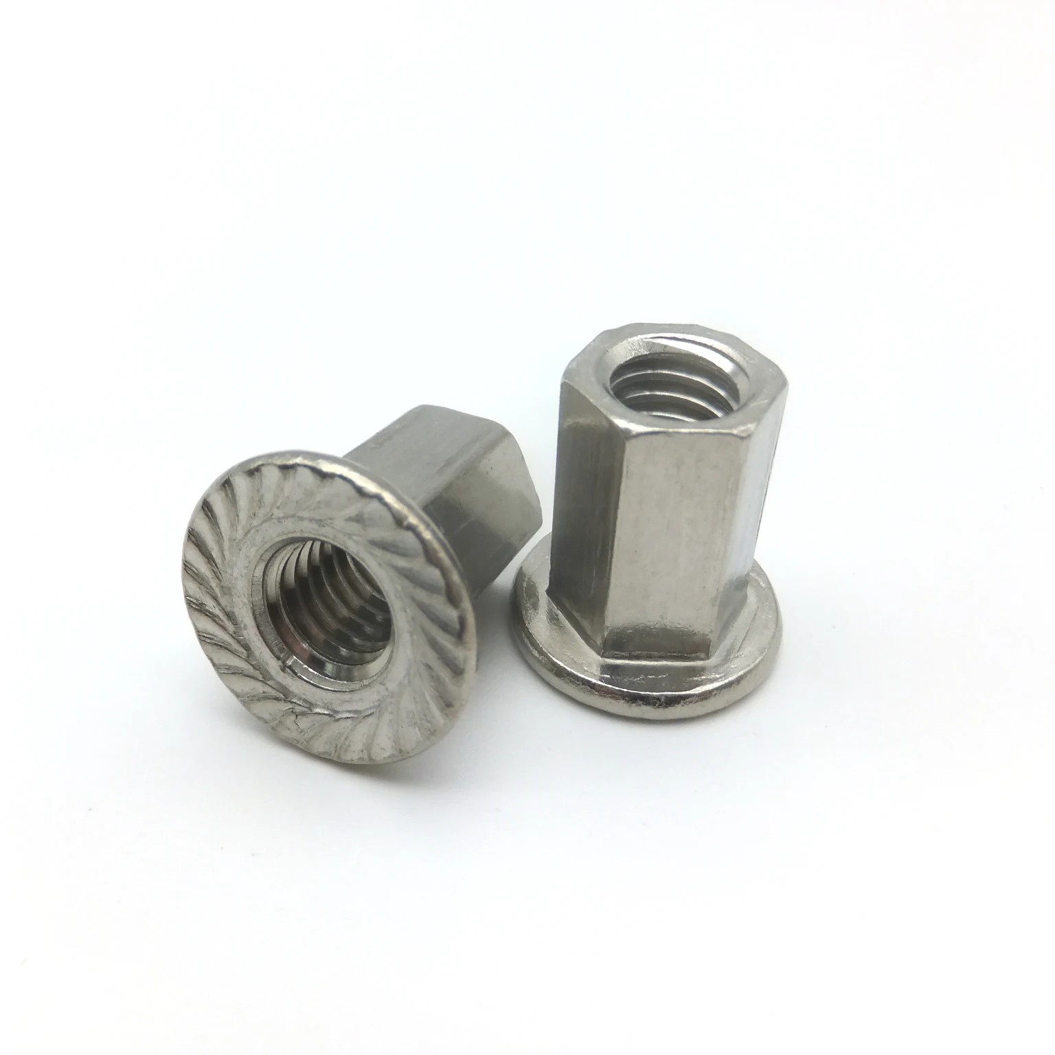 wholesale metric zinc plated quick  insert stainless steel 1/4-20 X 1-3/16  hex flange nut