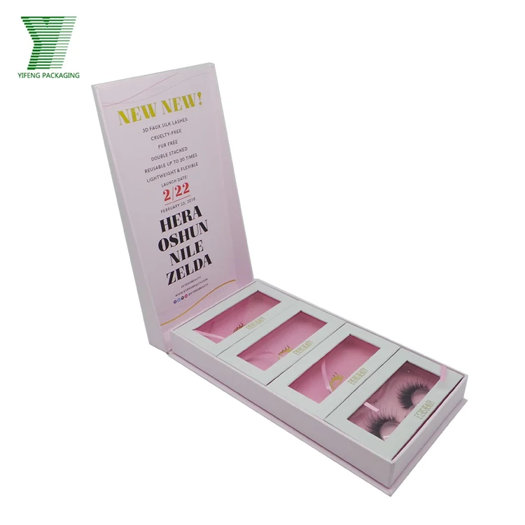 Factory low price wholesale false eyelash packaging box,custom eyelash box