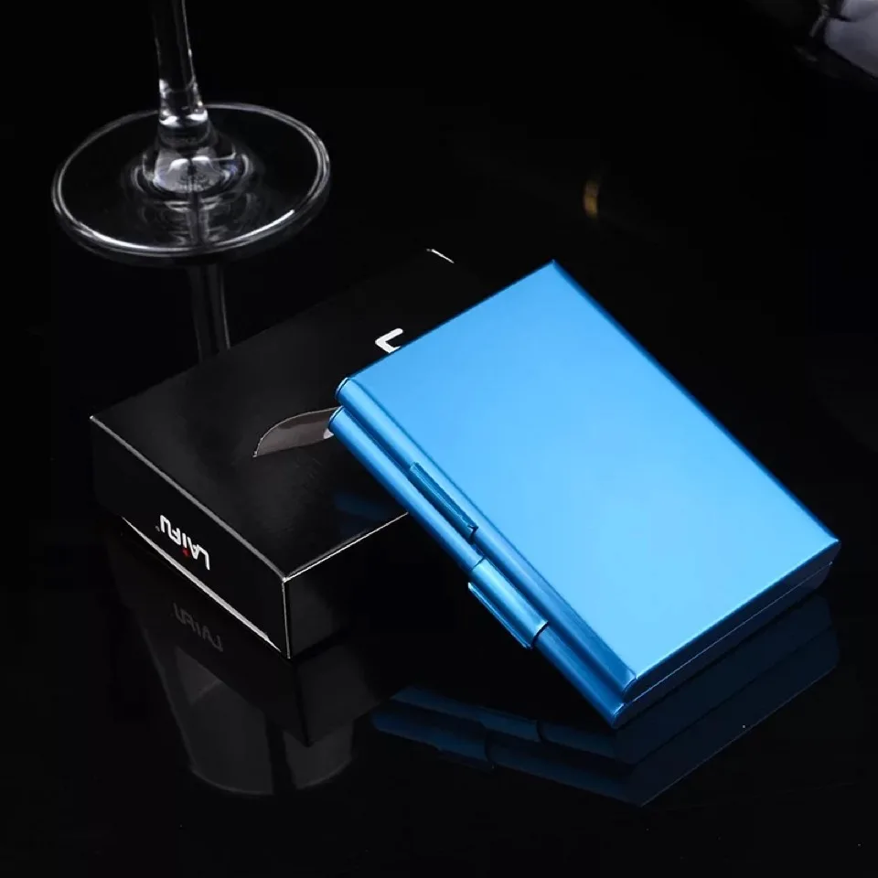 2019 LAIFU Metal Aluminum Travel Cigarette Case Waterproof Portable Hold 20pcs