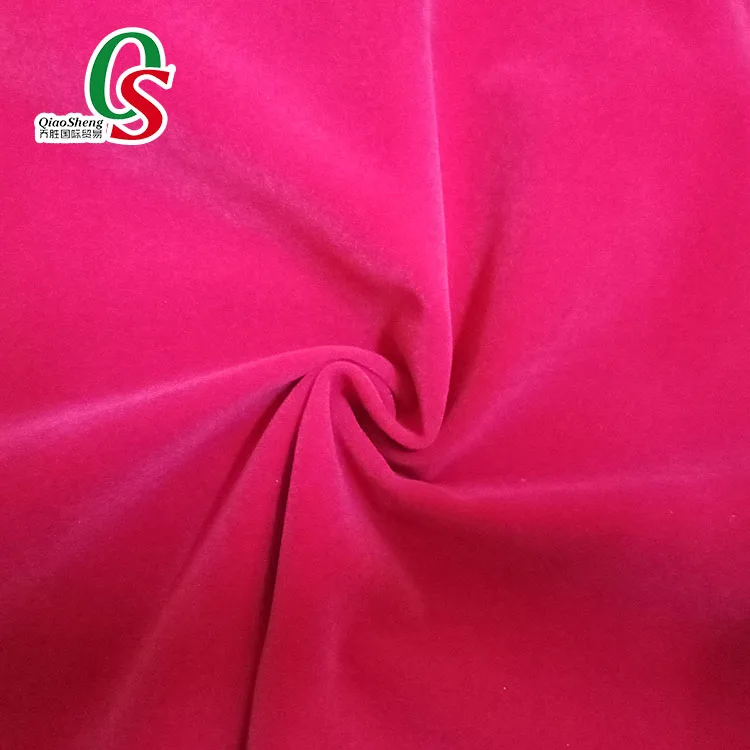 Manufacturer  nylon velvet/polyester tricot flock fabric for bags shoes jewellerypouch