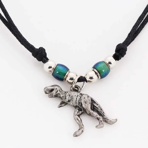 Jewelry necklace zinc alloy shark tooth mood beads modern tribal beaded gold chain necklace