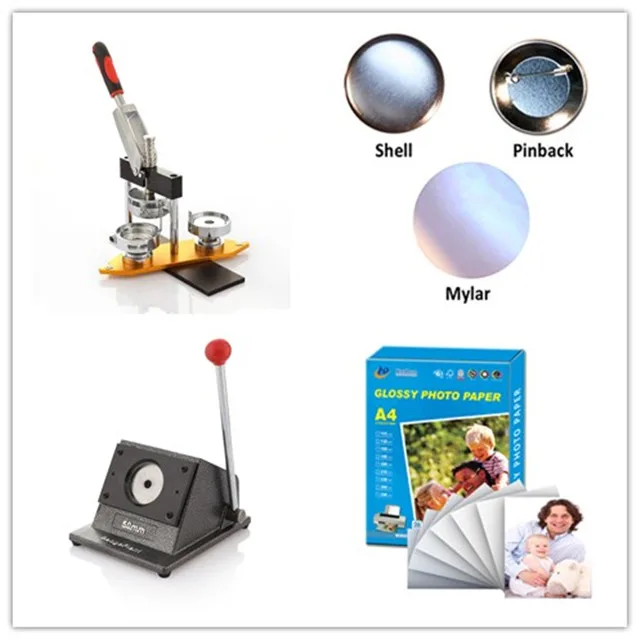 32 мм металлический значок на заказ pin чайник ручной пресс кнопка