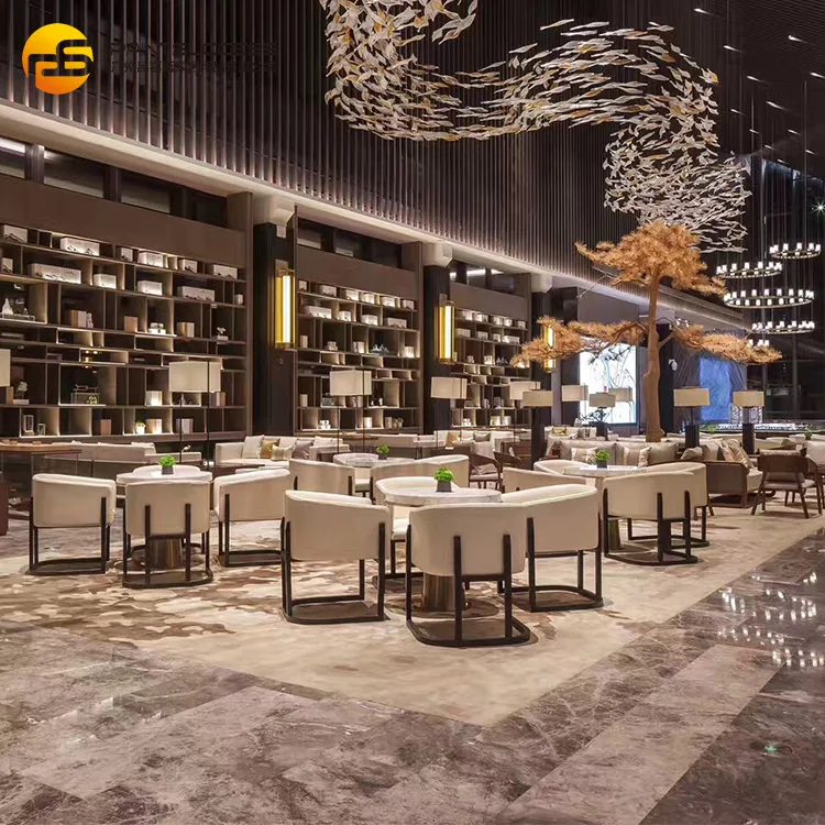 Custom Made Luxury Hotel Lobby Furniture Set, Hotel Lobby Sofa