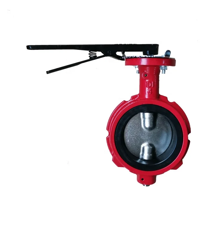 4' notch body two split stem oilfield wafer butterfly valve