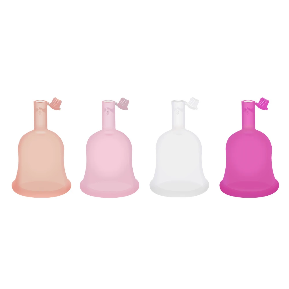 Healeanlo Silicone Lady Drain Valve Menstrual Cups with lid menses cup for menstruation where to buy