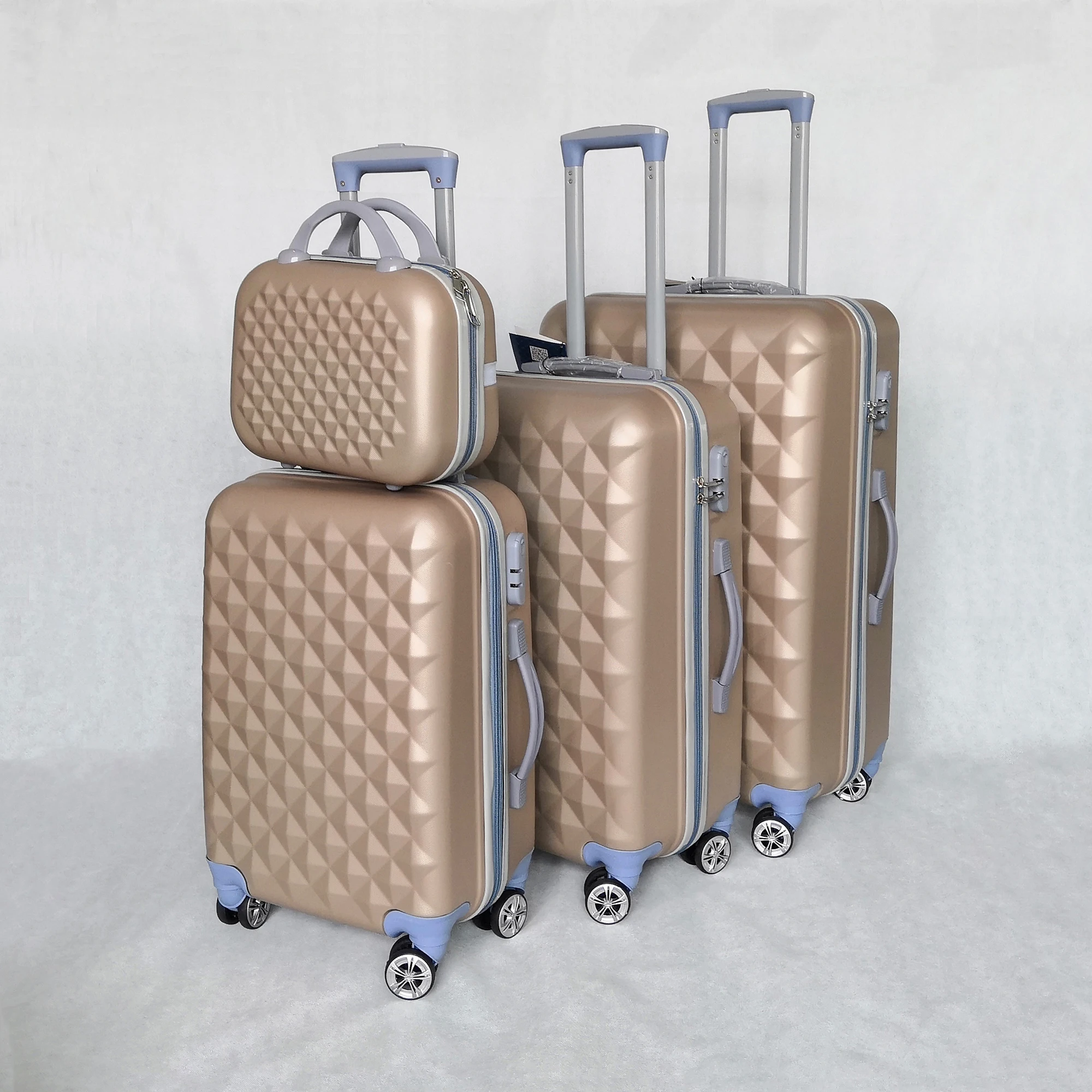 
Hot Sale Lady suitcase 4 wheel luggage set 4 pcs 