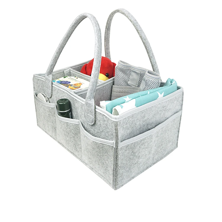 Changing Tote Felt Baby Diaper Caddy Organiser