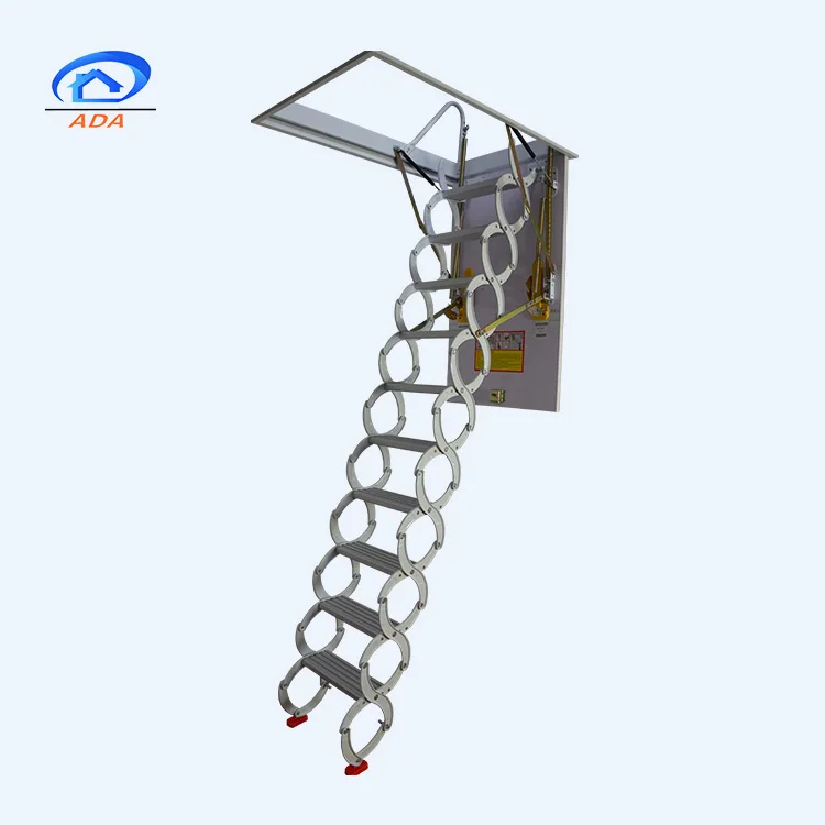 Compact Loft Stairs Small Aluminum Alloy Loft Stairs