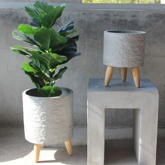 Indoor&outdoor round fiberglass hige quality durable flower pot