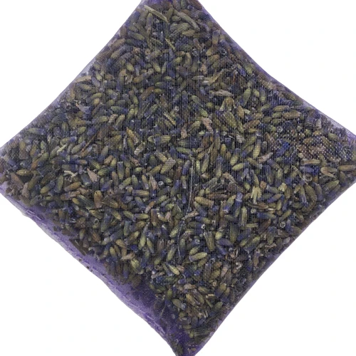 
Custom small wardrobe fragrance mesh purple air freshener organza dry flower lavender scented sachet 
