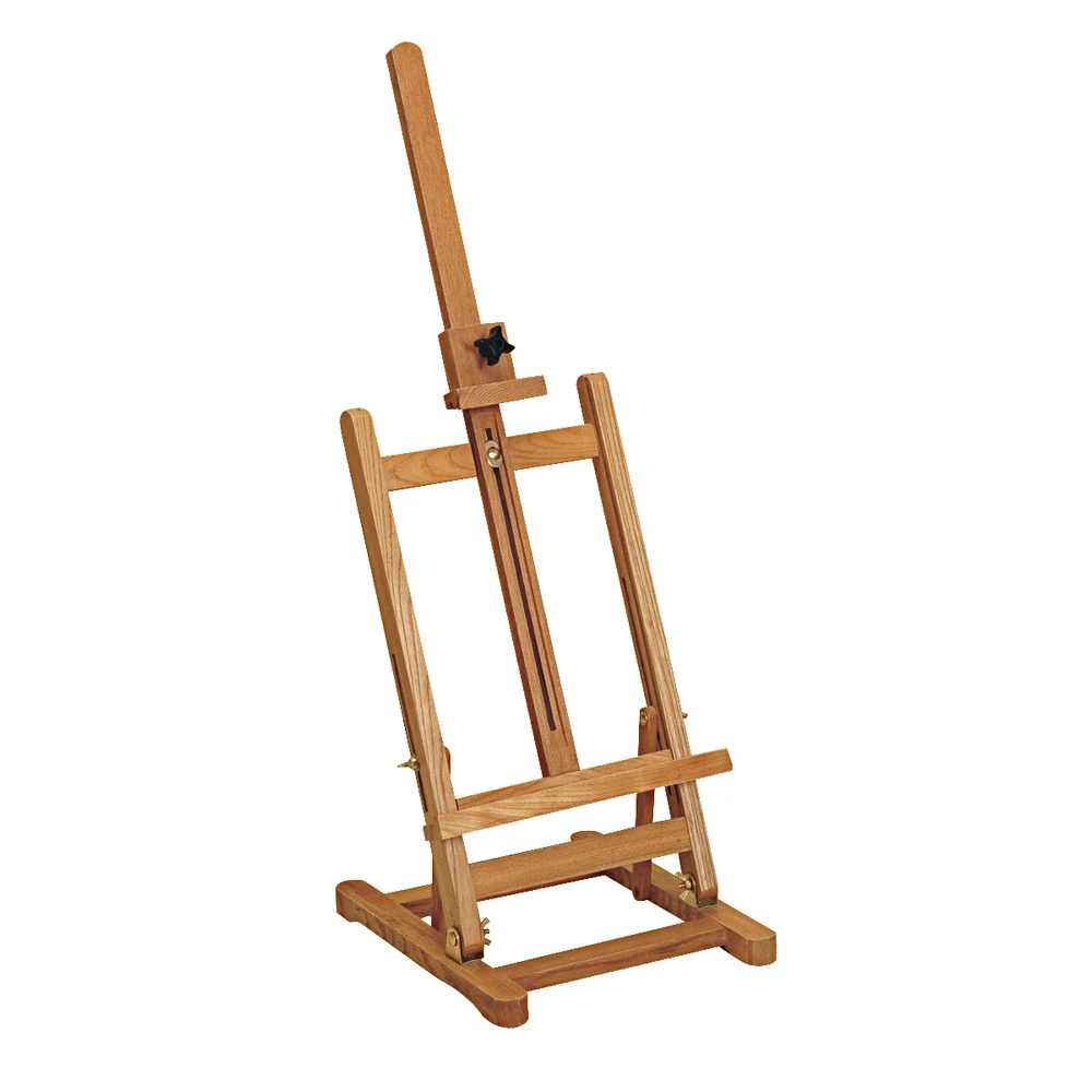 Wholesale High Quality White Color Coated Pine Wood Lyre Artist Easels
