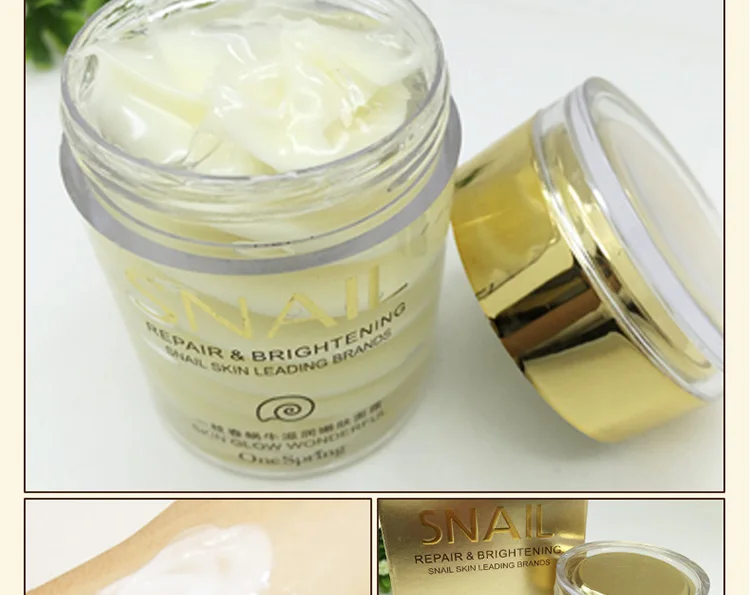 OEM ODM One Spring best moisturizing face whitening snail face bright cream for skin care