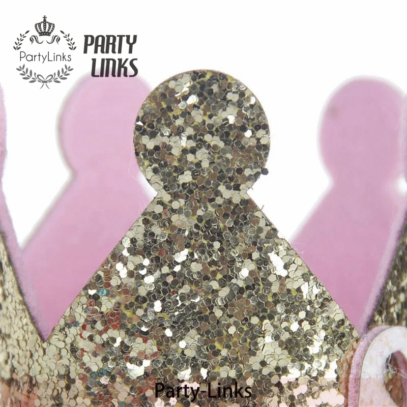 Happy First Birthday Party Hats Decor Cap One Birthday Hat Princess Crown 1st 2nd 3th Year Old Number Baby Kids Hair Accessory