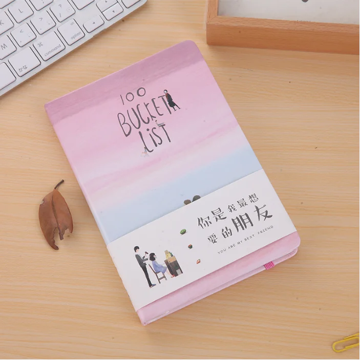 
Wholesale Normal PU Cover 100 Bucket Lists Handbook 