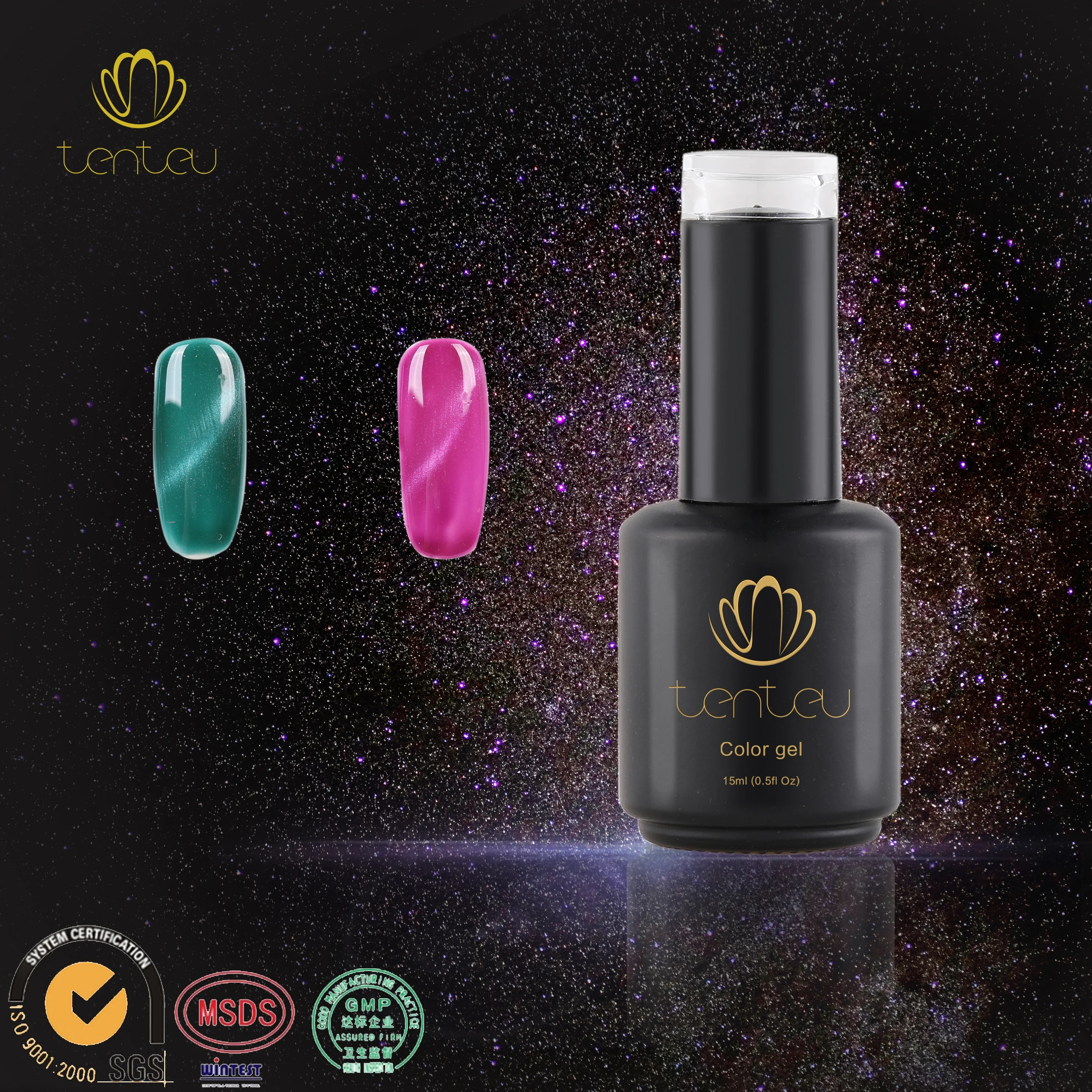 High-end стиль Голографическая порошок пигменты для ногтей лак 4 недели гель nail art 2019