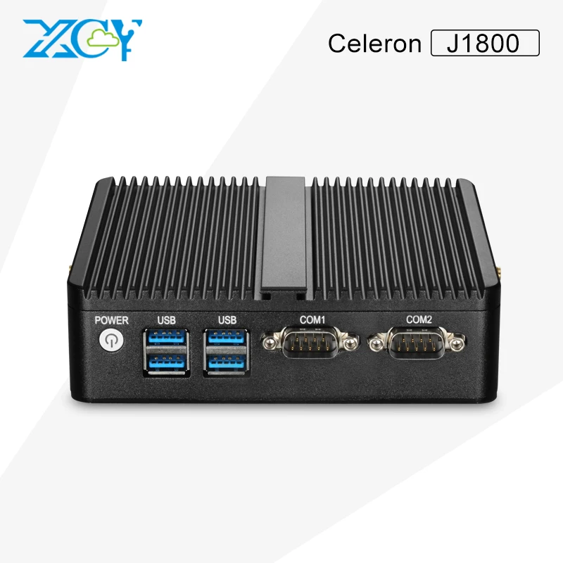 XCY Celeron J1800 2.41 ГГц голые кости NUC Mini PC Dual RS232 Dual LAN