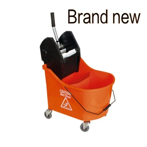 Large size plastic hotel office cleaning mop bucket