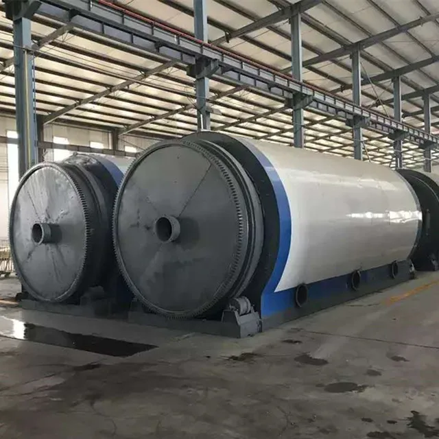 10Tons/day semi-continuous waste rubber and plastic pyrolysis oil with Q345R reactor