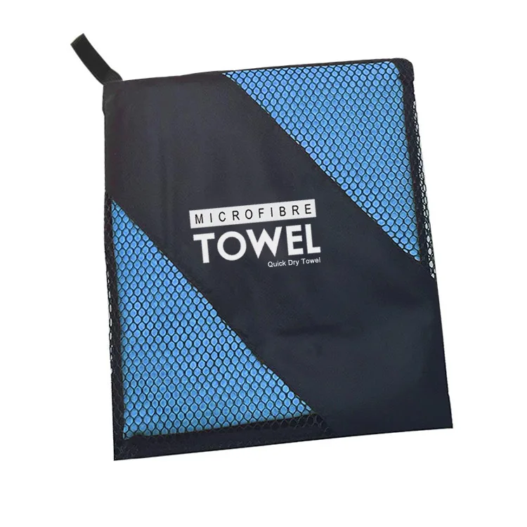 High Water Absorb Microfiber beach bath towels with net bags