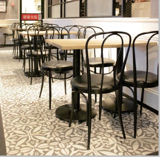 Wood Grain Stacking Dining Eco-friendly Restaurant Chair