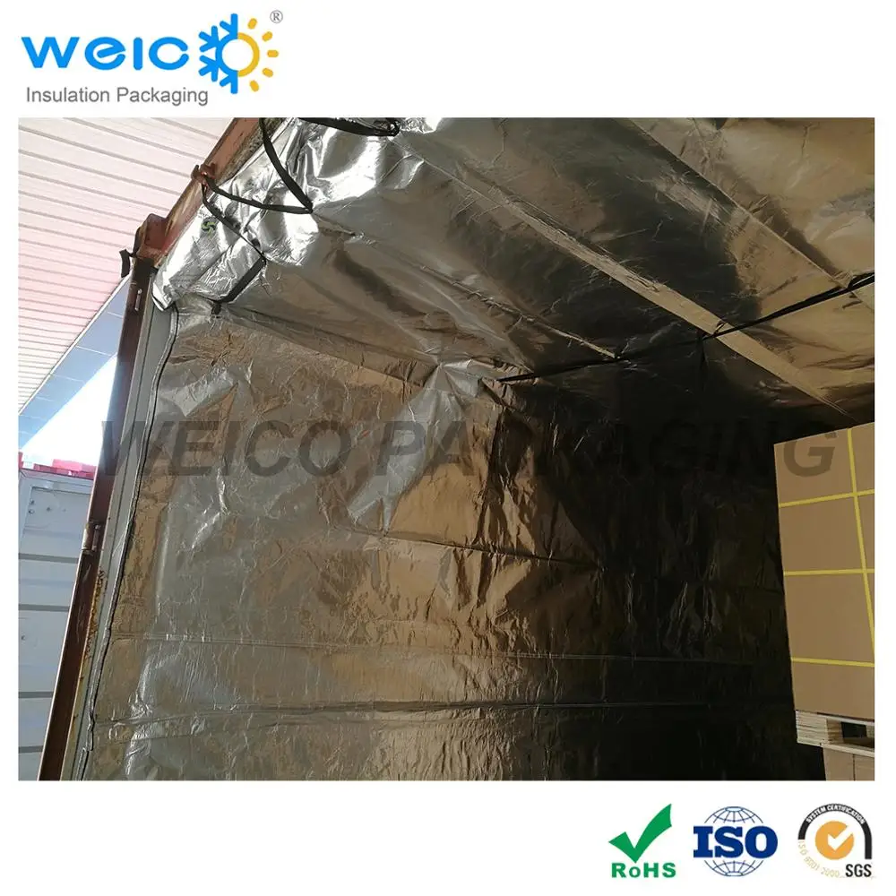 40ft Thermal insulation & waterproof blanket for shipping container Aluminum foil insulated container liner