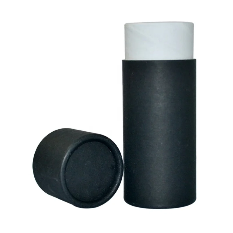 
In stock white black 10ml 30ml 50ml 100ml round cardboard kraft paper tube for cosmetic packaging 