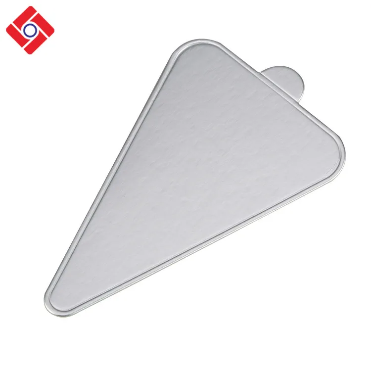 Маленький треугольник круглый картон Серебряный квадратный торт доска карты лоток для торта Tiramisu
