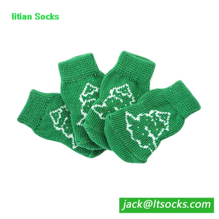 Пользовательские Цвет вязание теплая собака обуви носки, кошка обувь, Pet Обувь для собак