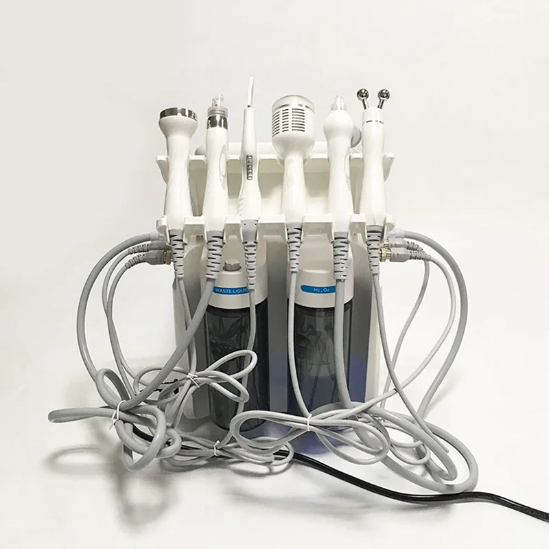2021 Hot Sale !!!!! H2O2 6 in 1 facial hydro dermabrasion equipment with 1 years warranty