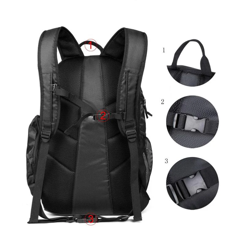 OEM customized basketball football sports bagpack hiking camping backpack