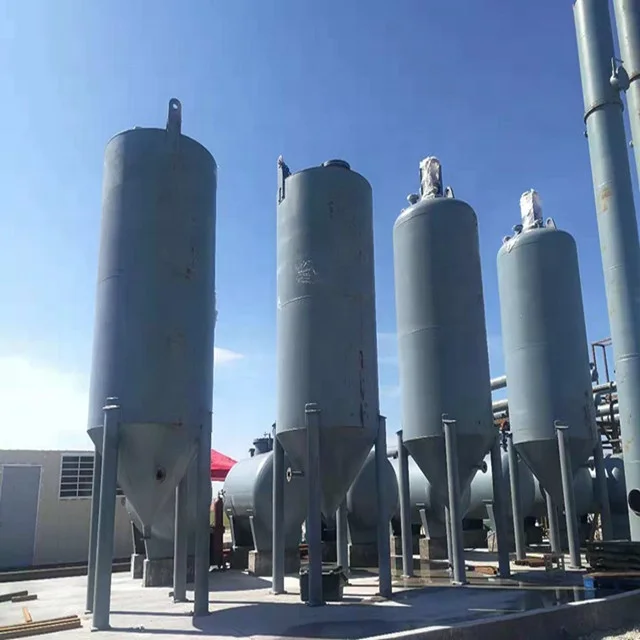 80%diesel yield pyrolysis oil distillation equipment in continuous operation