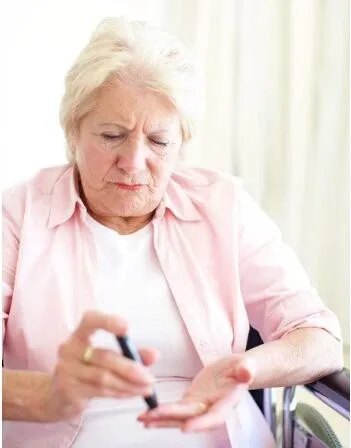 Digital  Blood Glucose Meter for Elderly Home Care with Test Strips Blue tooth Glucometer