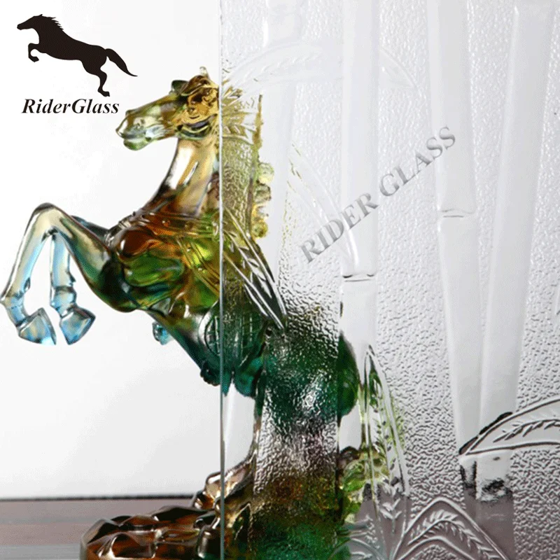 3-8 мм CE аккредитованные водопад витражная Роза шаблон закаленное стекло для продажи