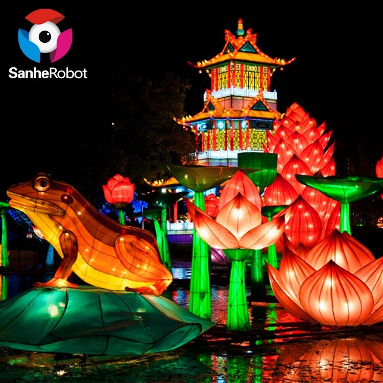 Traditional High Quality Large Silk Lantern for Sale