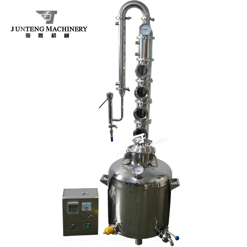 Custom 50L Alcohol Distillation Equipment Household Red Copper Whiskey Reflux Distiller