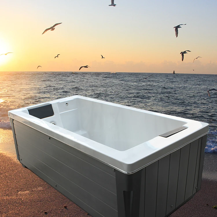 
Jazzi Balcony Acrylic Outdoor Freestand 2 Person Mini Hot Tub 