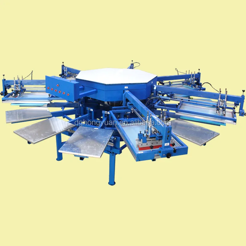 Best Price 6 Color Automatic Octopus Printing Machine For T shirt