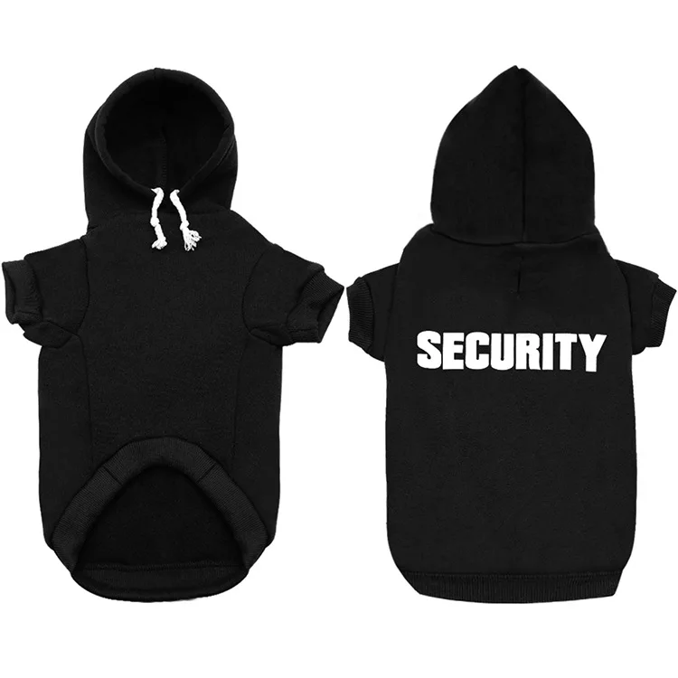 Manufacturer wholesale OEM black logo custom blank designer pet accessories dog hoodie