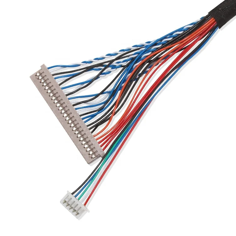 Professional Custom 6 Pin Wire Extension Df13 40ds 1.25c 10.1 Lcd Panel Lvds To cable Adapter Motherboard