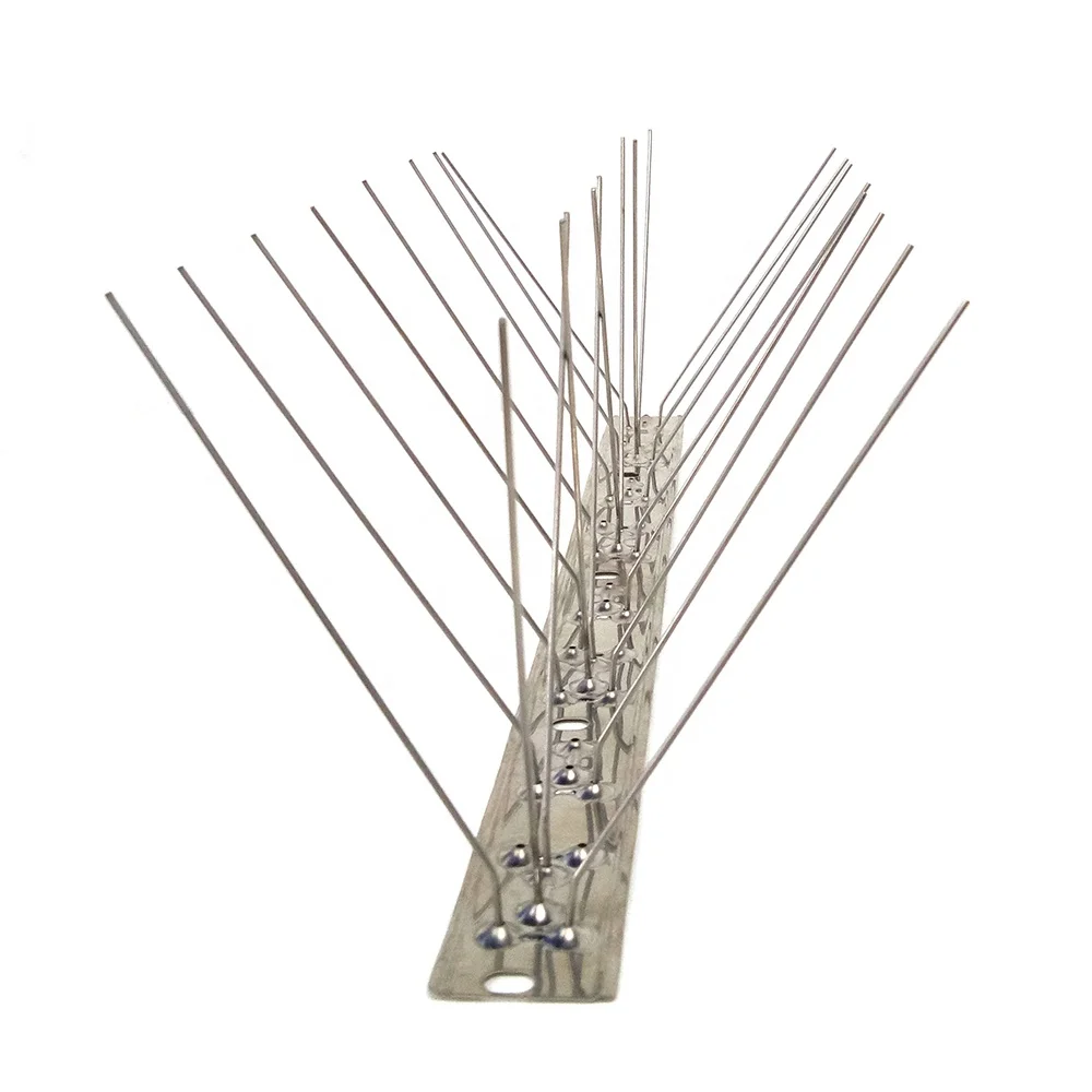 China manufacturer wholesale 50cm stainless steel Anti Pigeon thorn custom bird spikes for pest control