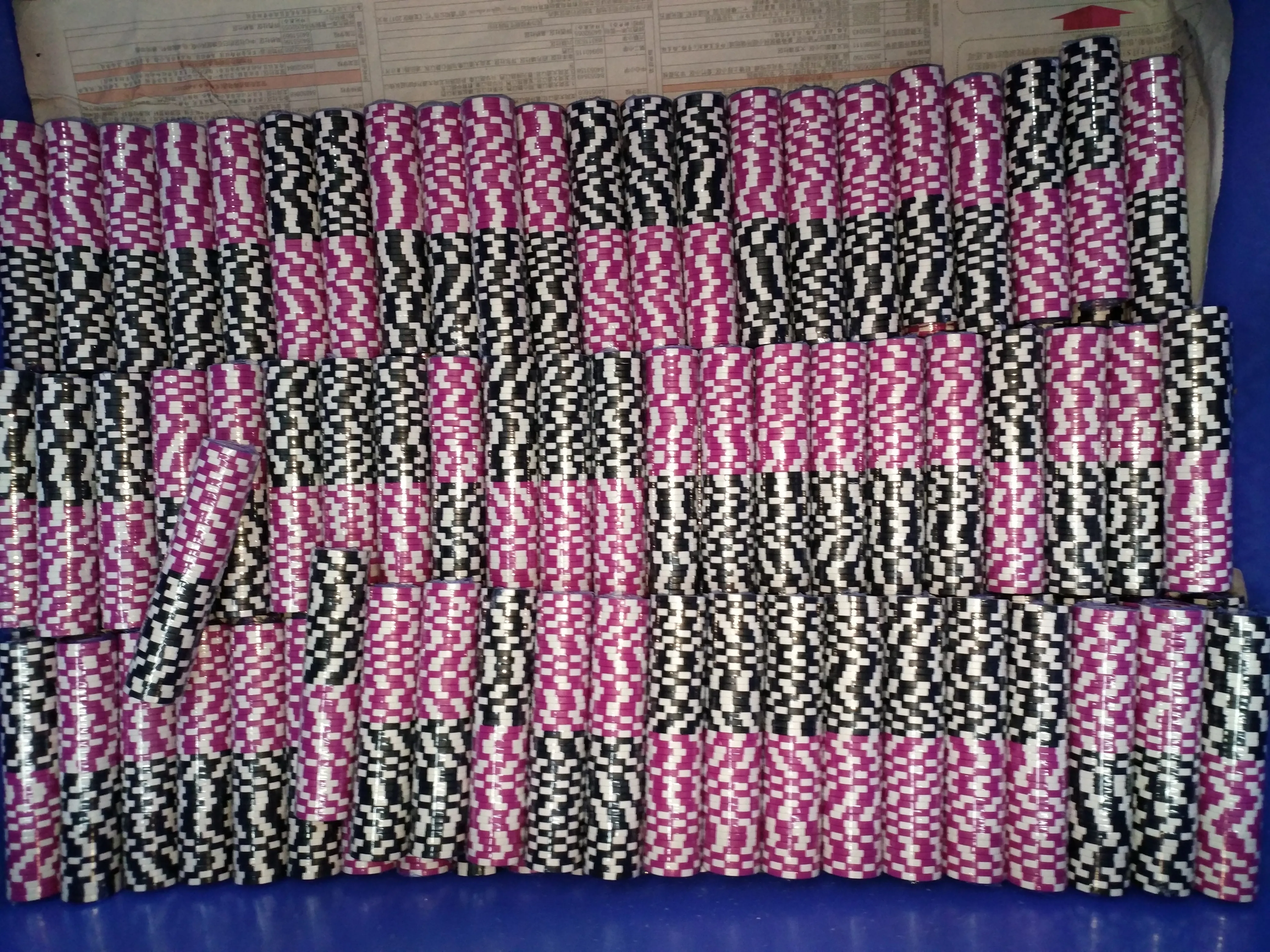 Blank Mini clay poker chip  2g SET