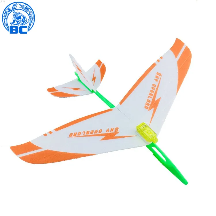
Wholesale Foam EPP Airplane Hand Throwing Rubber band Roundabout aircraft model for kids toy 