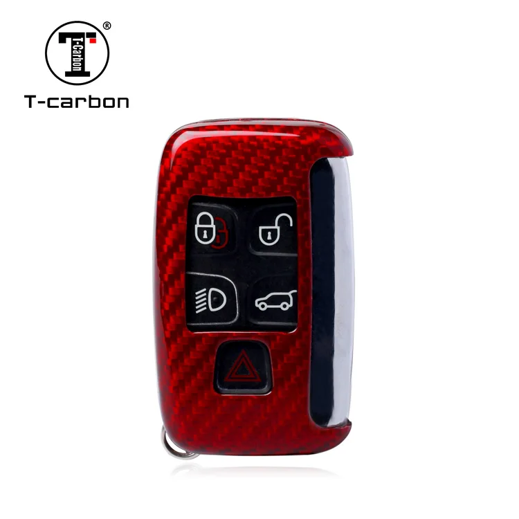 T-carbon  factory directly Auto supplies carbon fiber key cover fit for Land rover Range rover car key case car key Cover