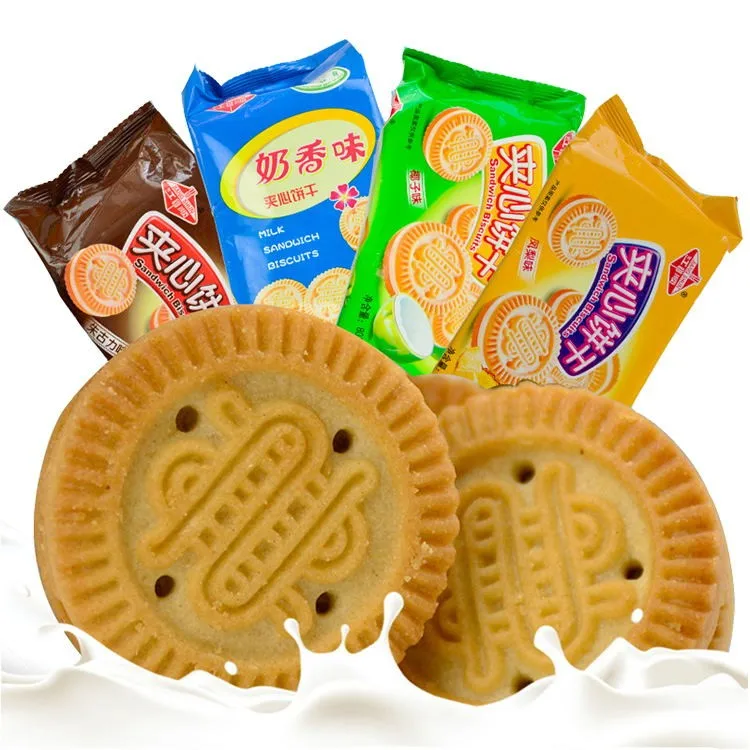 
 Оптовая продажа, различные сэндвич-сливки, печенье с наполнением печеньем (молоко, кокос, шоколад)  